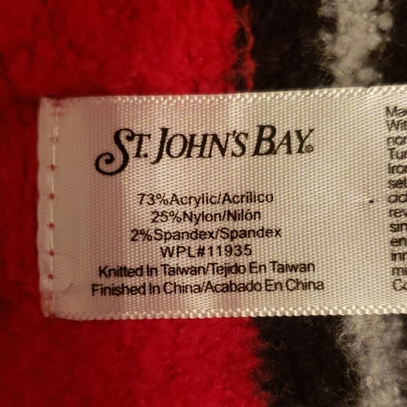 Red Striped Scarf - Picture 2 of 2